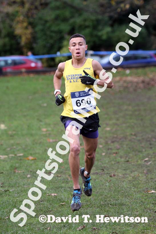 Matthew Shirling 2nd junior mens Liverpool Cross Challenge. David T. Hewitson/Sports for All Pics